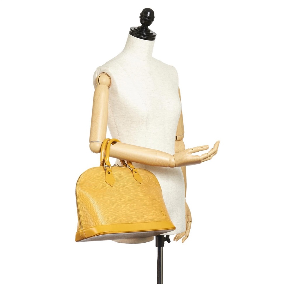 Louis Vuitton Epi Alma PM Yellow